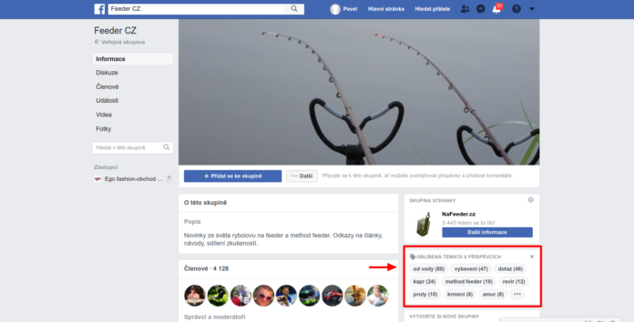 temata Témata ve FB skupině Feeder